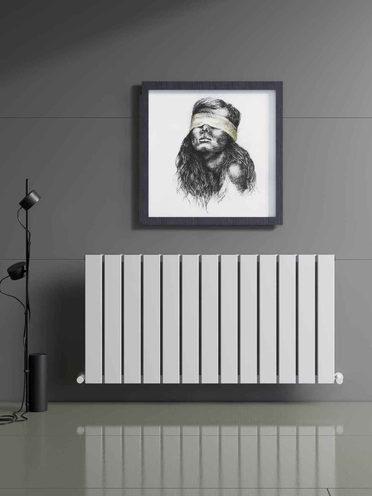 Nirvana 700 x 1190 White Designer Radiator
