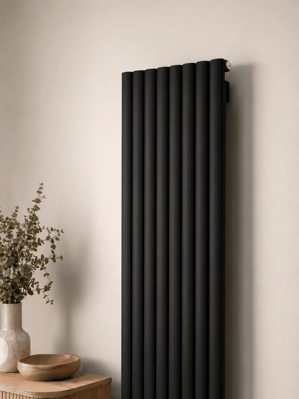 Livera 1800 x 235 Black Tall Radiator — 1800x235 Black